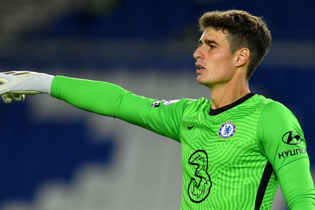 Kepa Arrizabalaga trong màu áo Chelsea